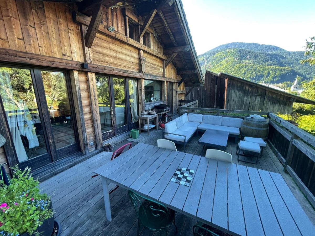 Magnifique Chalet Dans La Vallee De Chamonix Servoz Exterior foto